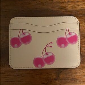 Coachtopia Cherry in Print and Cloud Wavy Card Holder- NWT